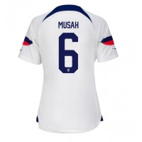 Ženski Nogometni dresi Združene države Yunus Musah #6 Domači SP 2022 Kratek Rokav